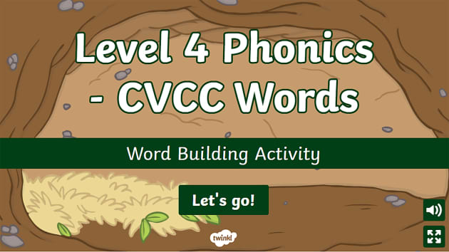 Level 4 Phonics Word Builder Game Cvcc Words Twinkl