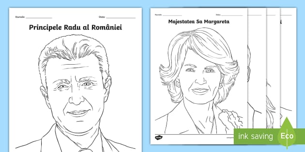 Membri Ai Familiei Regale A Romaniei Pagini De Colorat
