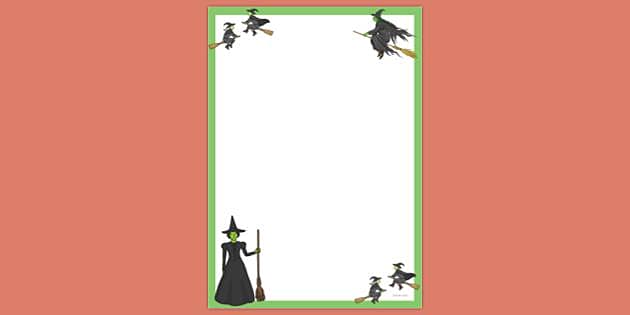 FREE! - Witch Page Border | Page Borders | Twinkl - Twinkl