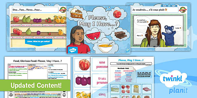 French Food Activities KS2 - Please May I Have Lesson Pack