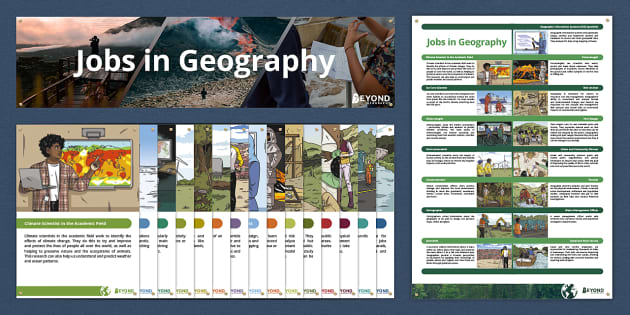 Jobs in Geography Display Pack (Secondary) (teacher made)