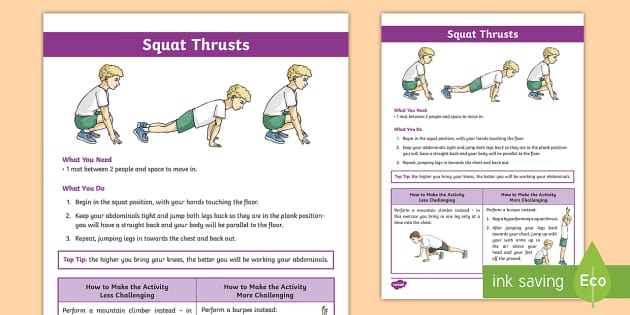 squat thrusts