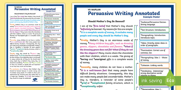 persuasive writing special education