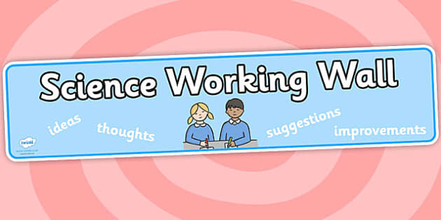 Science Working Wall Banner (teacher Made) - Twinkl