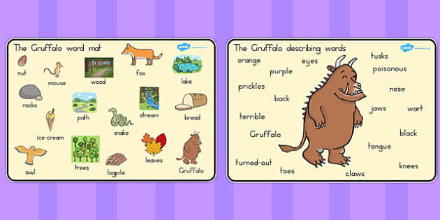 The Gruffalo Word Mat Images - australia, gruffalo, word mat