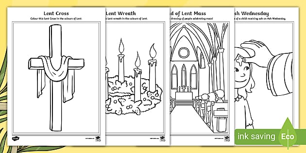 Lent Coloring Pages (Teacher-Made) - Twinkl