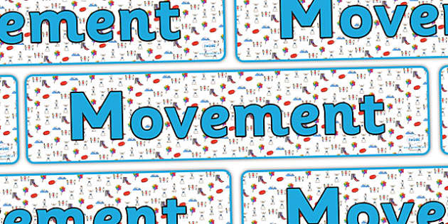 Movement Display Banner (teacher Made) - Twinkl