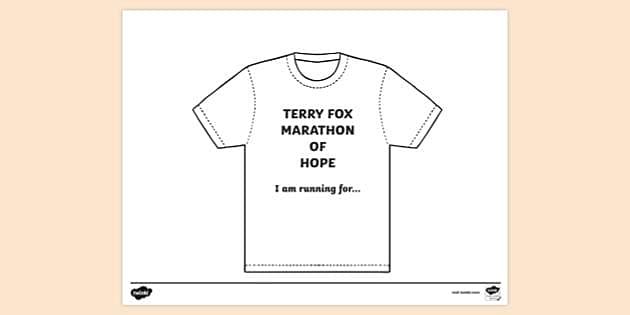 terry-fox-t-shirt-colouring-colouring-sheets-twinkl