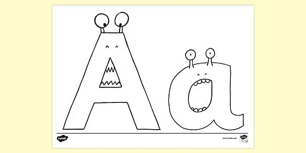 FREE! - Free Printable Letter A Colouring Page | Colouring Sheets