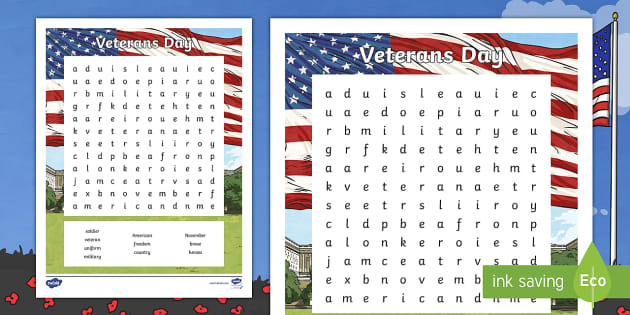 Veterans day e words