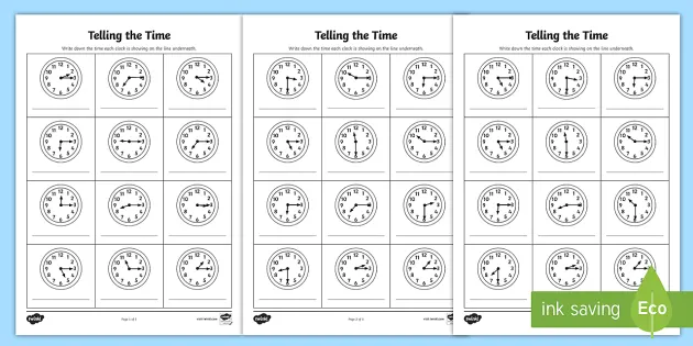 teaching time worksheets telling time primary resources