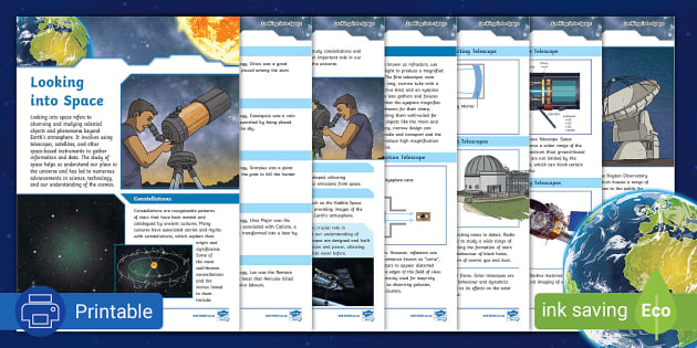 Looking into Space (teacher made) - Twinkl