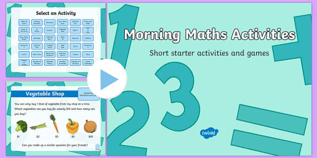 Morning Maths Starter Activities PowerPoint | Twinkl