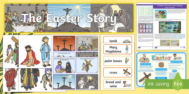 The Easter Story Discover and Learn Display Pack - KS1 Easter