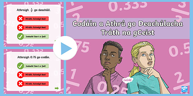 Converting Fractions To Decimals Powerpoint Gaeilge Twinkl Converting Fractions To Decimals Powerpoint Gaeilge Twinkl