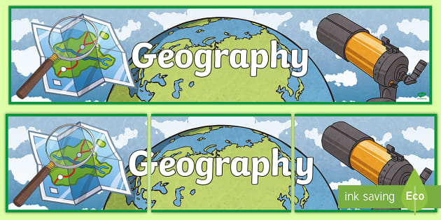 Geography Display Banner Teacher Made