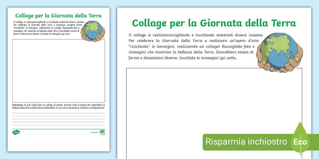 Collage: Giornata della terra (teacher made) - Twinkl