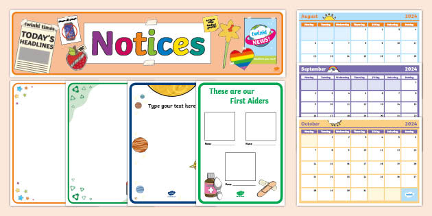 School Noticeboard Display Pack, teacher noticeboard, teacher noticeboard,