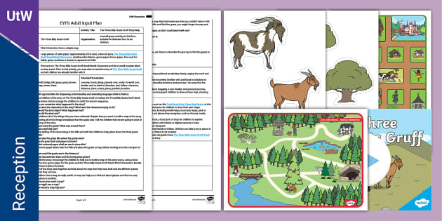 EYFS Billy Goats Gruff Map Adult Input Plan And Pack