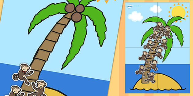 Large Palm Tree And Monkey 10 Step Reward Chart Twinkl large-palm-tree-and-monkey-10-step-reward-chart-twinkl
