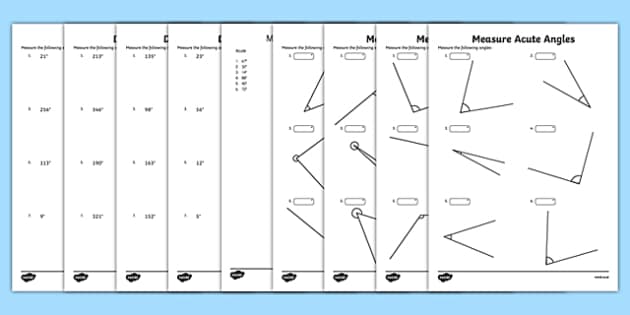 Angles Practice Both Measuring and Drawing | Twinkl USA