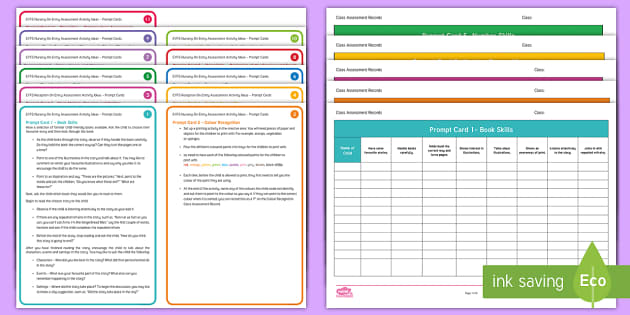 EYFS On Entry Assessment Ideas- Nursery Observation Example