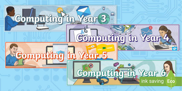 KS2 Computing Banners Pack - Twinkl Display (teacher made)