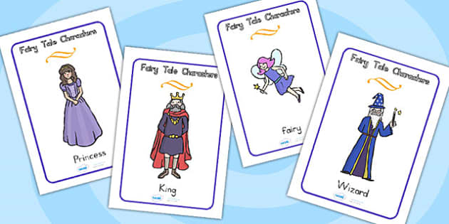 FREE! - Fairy Tale Characters Display Posters (teacher made)