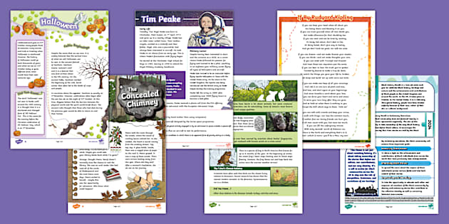 Uks2 October Differentiated Reading Comprehension Activity Pack