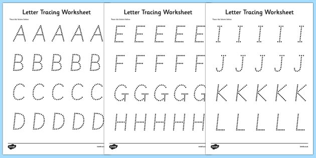 Letter & Number Tracing Book, Preschool Worksheets & Teaching Materials