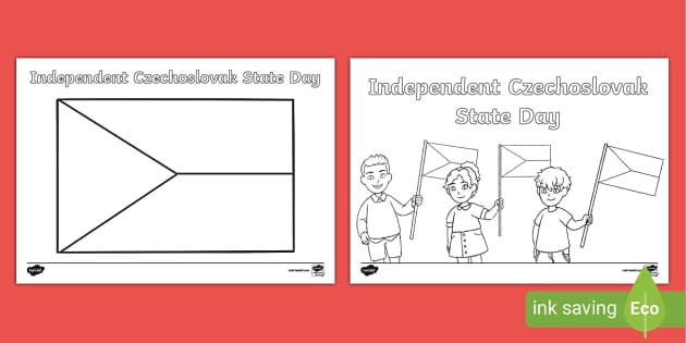 FREE! - Independent Czechoslovak State Day Colouring Activity