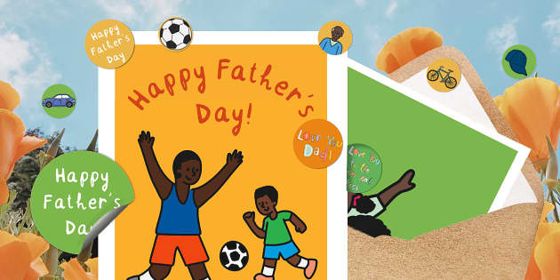 Fathers' Day - Ghana - Make a Card - Sticker Activity