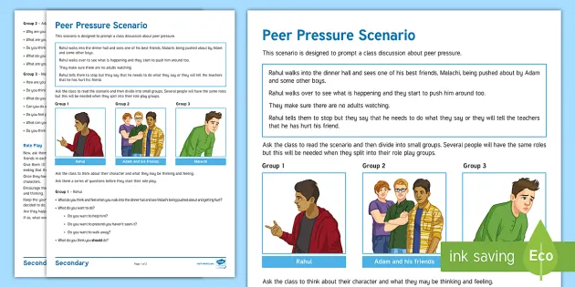peer pressure persuasive speech