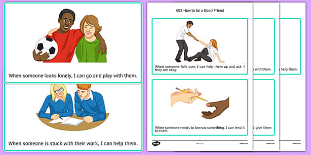 ks3-how-to-be-a-good-friend-cards-professor-feito-twinkl