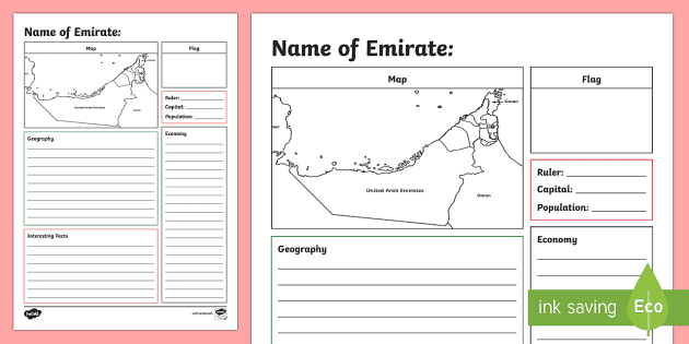 uae non native social studies fact file teacher made