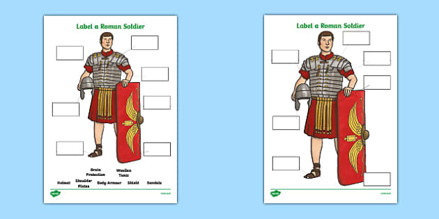 roman soldier armor diagram