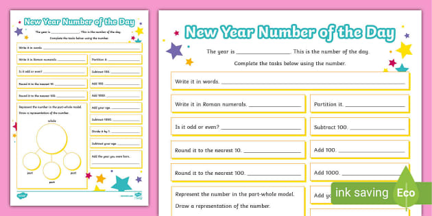 T M 1668618851 Year 4 New Year Number Of The Day 2023 Activity Sheet Ver 1 