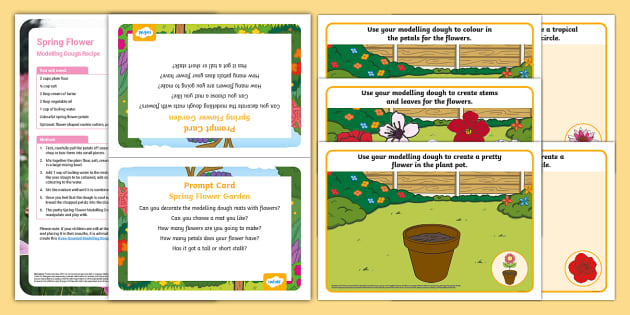 Spring Flower Garden Busy Bag Prompt Card and Resource Pack