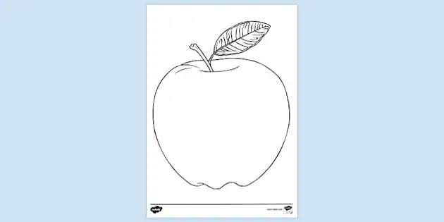 Trang tô màu quả táo tuyệt đẹp dành cho trẻ em. Những đường nét cơ bản sẽ giúp bé phát triển kỹ năng tô màu của mình một cách hiệu quả.