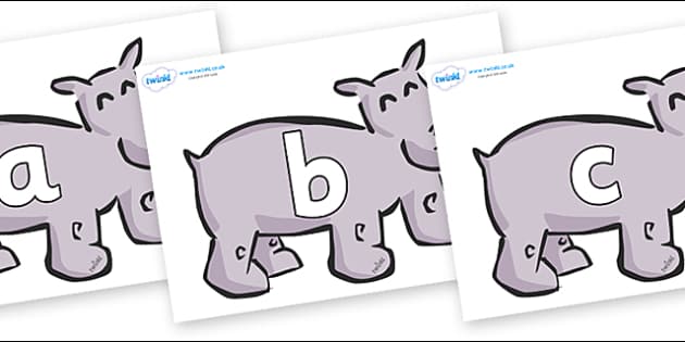 Phoneme Set on Hippos (Teacher-Made) - Twinkl