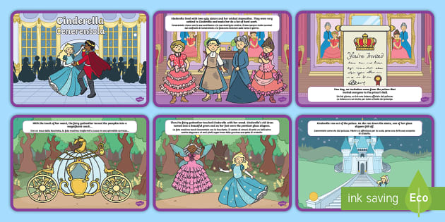 step cards printable sequencing 4 free Sequencing English/Italian Cards Cinderella Story