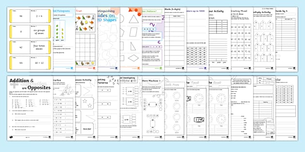 Grade 4 Maths Term 1 Worksheets I Resource I Twinkl ZA
