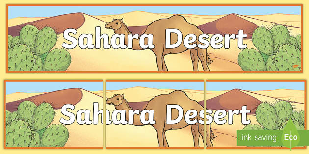 Sahara Desert Display Banner Teacher Made