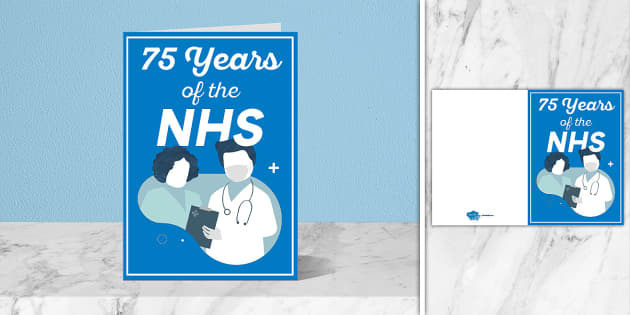 75 Years Of NHS Card | Twinkl Party (teacher Made) - Twinkl