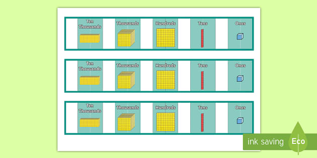 Base 10 Blocks (Tens)