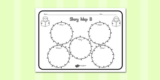 Story Map B Worksheet (Teacher-Made) - Twinkl