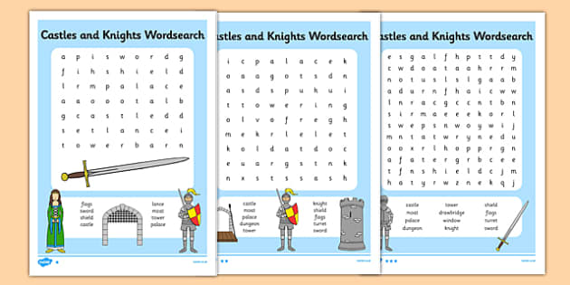 castles-and-knights-differentiated-wordsearch-castle-knight