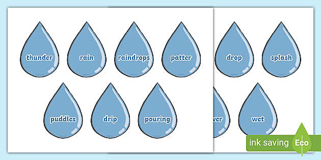 raindrop-word-cards-teacher-made-twinkl