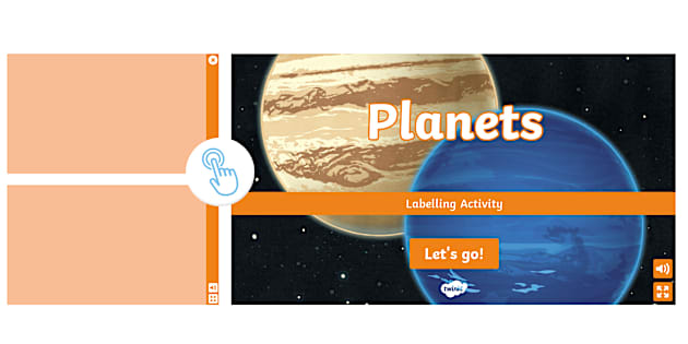 Planets Interactive Labelling Activity (teacher made)