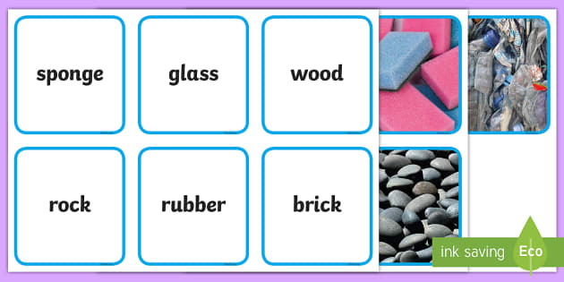 Object/Material Matching Pairs Game (Year 1)